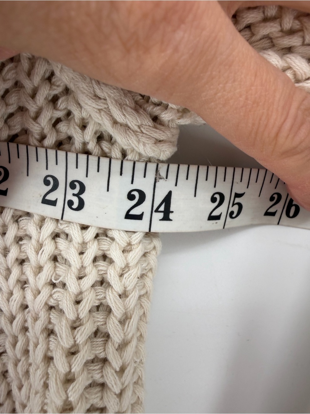 Free People Beige Cream Frankie Cable Sweater Medium - Picture 7 of 7